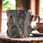 CrystalBrew Crystal Coffee Cup 350ml Mineral Glass for Hot and Cold Drinks