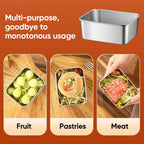 Stainless Steel Food Storage Containers Set 3/6 Pcs Durable Reusable Eco-Friendly Dishwasher Safe