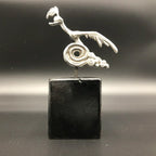 Road Runner Hood Ornament Chrome Plated Car Decorative Mascot 4x4 Inches Lead-Free Tin