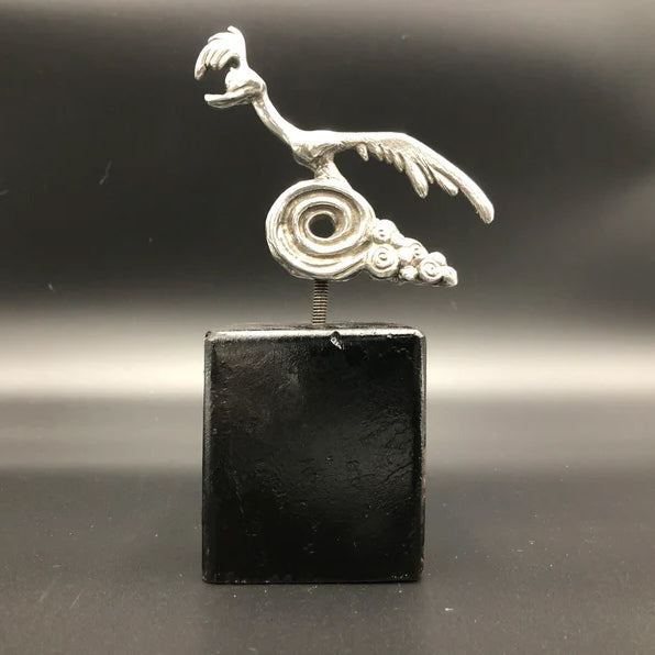 Road Runner Hood Ornament Chrome Plated Car Decorative Mascot 4x4 Inches Lead-Free Tin