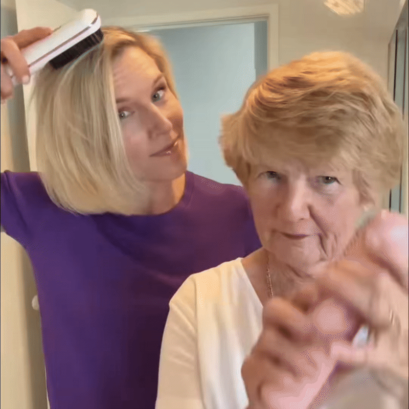 Thermal Styling Brush for Short Hair and Bangs Ceramic Bristles Cordless