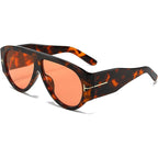 Oversized Aviator Sunglasses Women UV400 Protection Lightweight Durable AC Plastic Frame