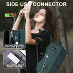 Durable Water-Resistant Hiking Backpack with USB Charging Port Spacious Travel Daypack