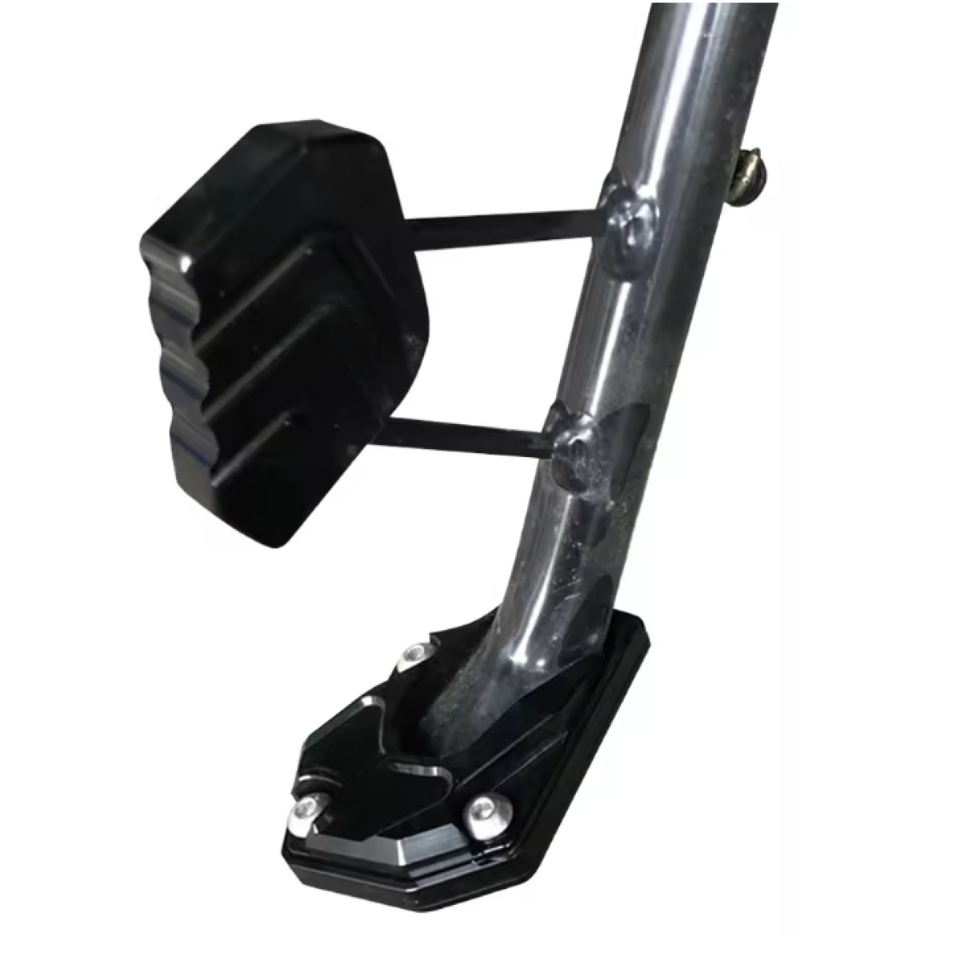 Stabiliride Aluminum Motorcycle Kickstand Pad Non-Slip Lightweight for Stable Parking on Soft Surfaces