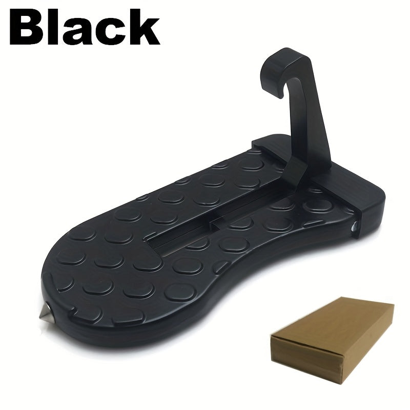 Car Door Step Aluminum Alloy Foldable Hook for Roof Access Non-Slip Surface