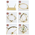 OrbitMotion Perpetual Motion Pendulum Decorative Metal Desk Toy Gold