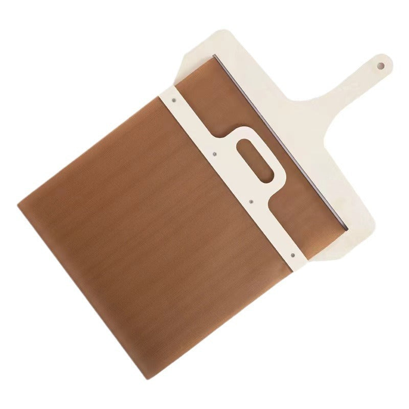 Foldable Solid Wood Pizza Peel Sliding Spatula 14.9" x 11.4" Beech/Oak for 10–12" Pizzas Oven and Grill Compatible