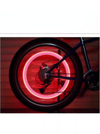 Double Bike Valve LED Safety Lights 2-Pack, Colorful Glow, Universal Presta Schrader Fit, Waterproof, Twist-On Night Riding Accessories