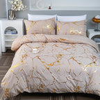 DreamScape Duvet Cover Set Soft Polyester-Cotton Blend Hotel Style Bedding All Sizes