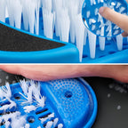 FeetEase Shower Foot Scrubber Mat No-Bend Deep Clean Massage Suction-Cup Anti-Slip Foot Cleaner