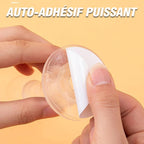 Transparent Silicone Door Stopper Wall-Mounted Anti-Collision Self-Adhesive Door Stop