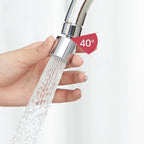 Rotating Faucet Spray Head Stainless Steel Dual Mode Water Saving Kitchen Sink Accessory