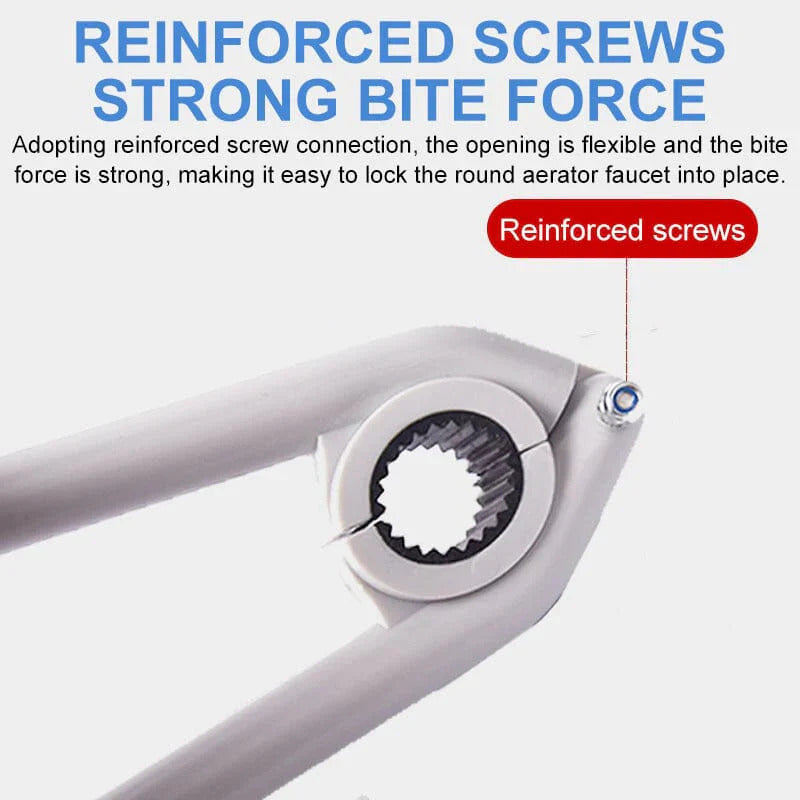 Faucet Aerator Wrench with Anti-Slip Rubber Grip Universal Faucet and Shower Head Tool