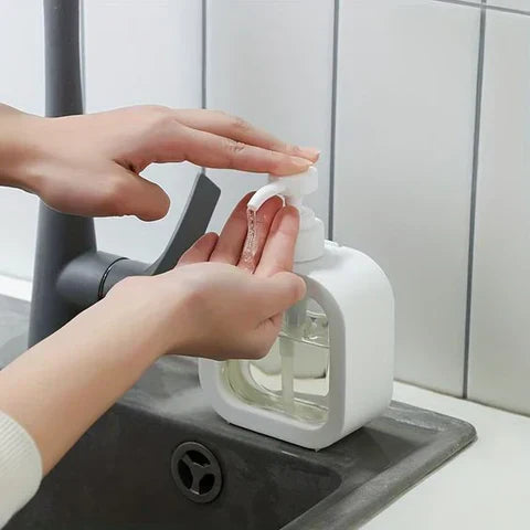 SkandiPure Soap Dispenser Minimalist Nordic Design Durable ABS PVC Bathroom Kitchen