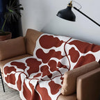Abstract Pattern Acrylic Blanket 51x71 Lightweight Cozy Throw for Home Decor and Comfort