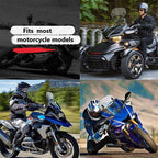 Universal Motorcycle Windshield Extension Clear Grey Plastic Fiber Adjustable Wind Screen Mount