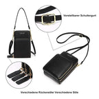 Touchscreen Phone Crossbody Bag with RFID Blocking and Removable Straps, Synthetic Leather, Fits Phones Up to 6.5 Inch