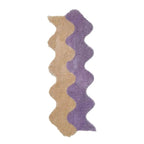 Abstract Color Block Cotton-Polyester Rug 45x120cm Machine Washable Stain Resistant Contemporary Design