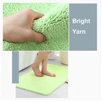 Feblilac Tufted Bath Mat Non-Slip Absorbent Soft Thick Bathroom Rug Multiple Sizes