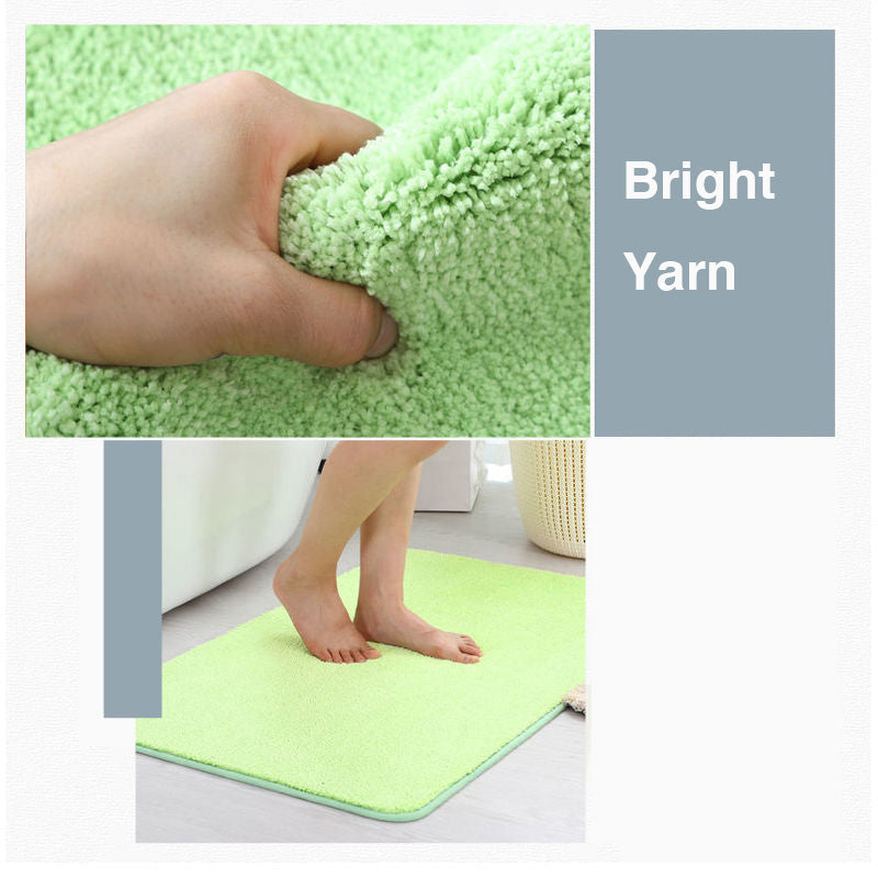 Feblilac Tufted Bath Mat Non-Slip Absorbent Soft Thick Bathroom Rug Multiple Sizes