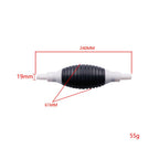 Manual Fuel Siphon Pump with Rubber Hand Pump and Transparent PVC Hose for Gasoline, Water, Oil Transfer