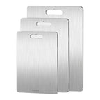 TitanPro Stainless Steel Cutting Board Durable Rust-Proof Antibacterial Kitchen Chopping Block