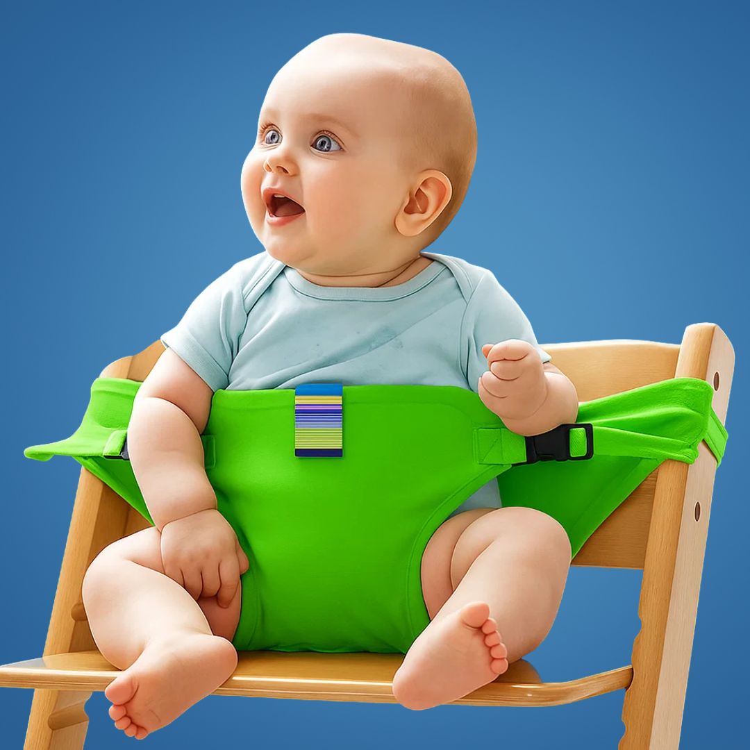 SeatGuard Baby Chair Harness Adjustable Secure Fit Breathable Cotton Portable Dining Safety Solution for Travel