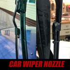 Car Wiper Nozzle Four-Hole Adjustable Spray Black Nylon 2/4/8 Pack for Truck and Car
