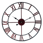 Large Metal Wall Clock 60cm Diameter Contemporary 3D Design Battery Operated
