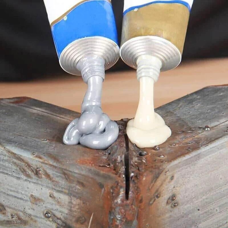 Metal Repair Adhesive Epoxy 2-Part Fast Curing High Strength Heat Resistant for DIY Home Automotive Marine Repairs