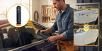 Buffora Cordless Car Polisher 12,000 RPM Wireless Rechargeable Detailing Tool with Adjustable Speed and Foam Pads