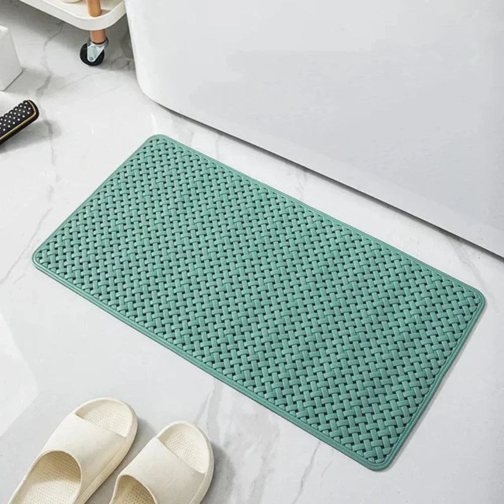Non-Slip Bathtub Mat with Suction Cups Quick Drying Rubber Bath Shower Mat 48x78 cm
