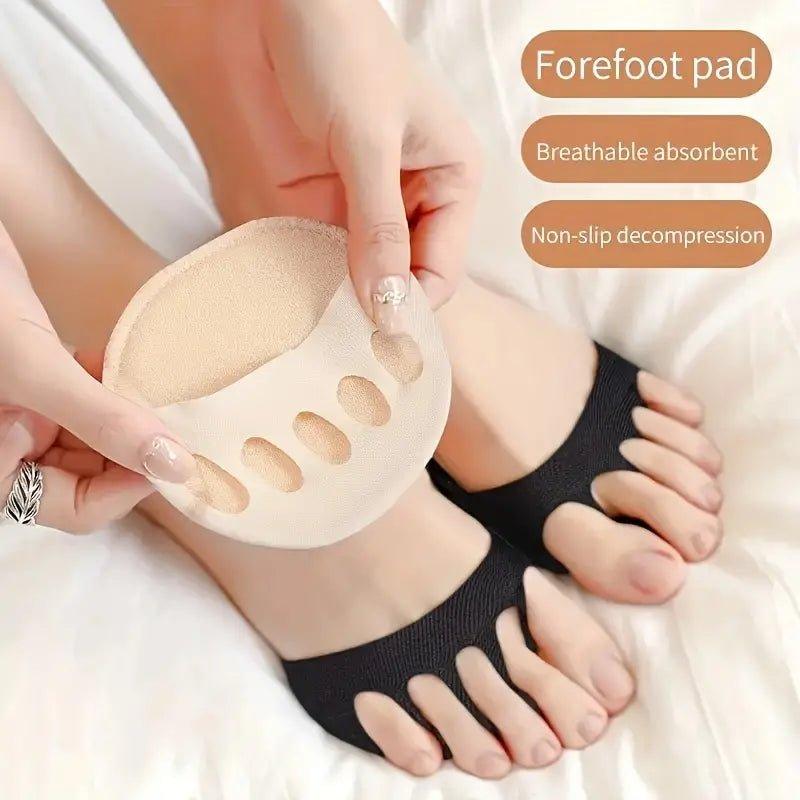 ForePad Gel Foam Insoles for Heel Pain Relief Non-Slip Breathable Washable Cushioning One Size