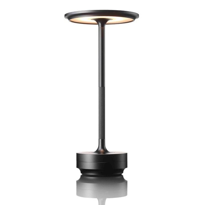 Cordless Aluminum Table Lamp Rechargeable Waterproof Dimmable Touch Sensor Desk Light 11 Inch