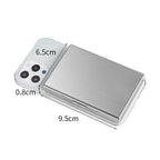 Ultra-Thin Stainless Steel Card Case with RFID Theft and Demagnetization Protection, Holds 6 Cards