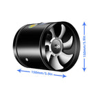 Super Suction Power Quiet Exhaust Fan 40W 600m³/h Metal Casing Multifunctional Range Hood Ventilator