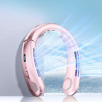 Portable Neck Air Conditioner Cooling Fan Rechargeable Leafless Personal Wearable Fan