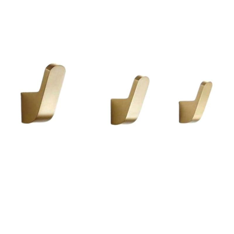 Harrow Lauren Golden Brass Wall Hook Modern Decorative Coat Rack 1, 3, or 5-Pack
