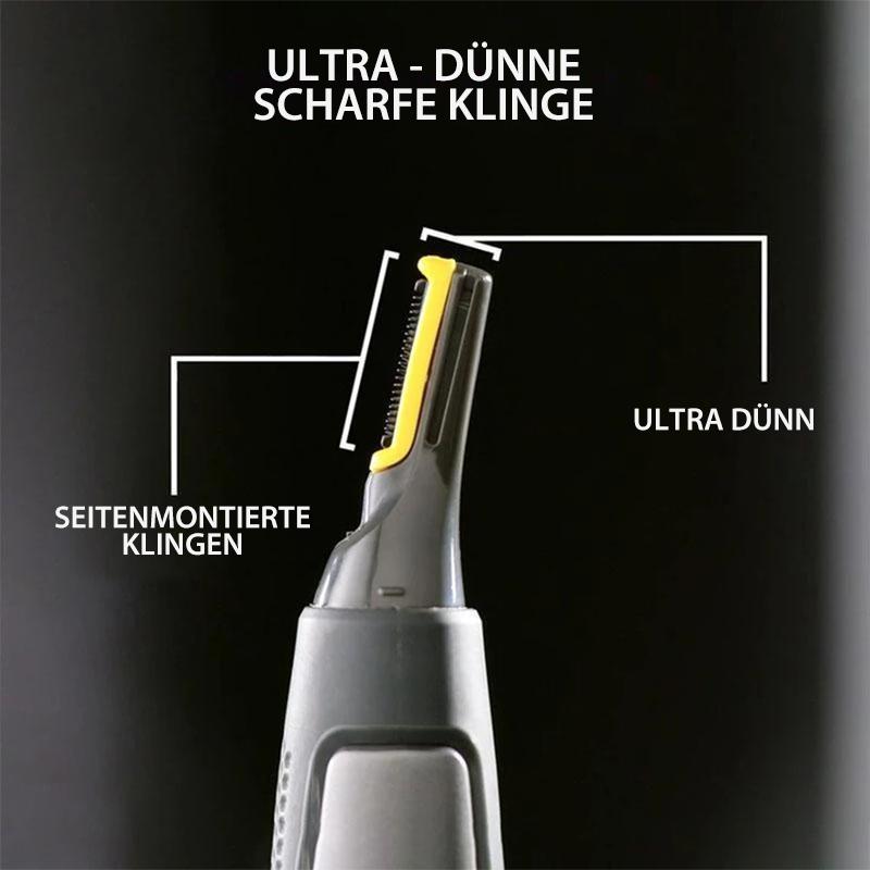 Precision Nose and Ear Hair Trimmer with Titanium Blades and LED Light, Ultra-Thin Cutting Head
