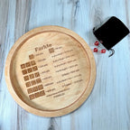 Farkle Dice Tray with Laser-Engraved Scoring System and 6 Dice, 7 or 14 Inch Multipurpose Game Tray