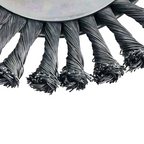 Grass Cutting Turbo Head 6-Blade Steel Wire Universal Trimmer Weed Brush 15.24 cm Silver