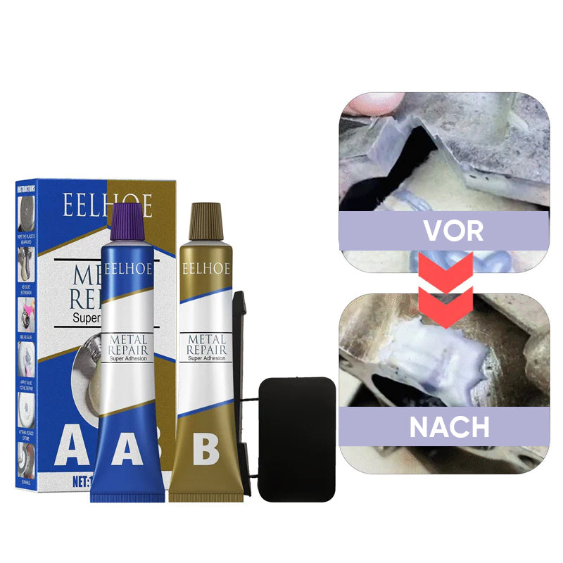 Metal Repair Adhesive Epoxy 2-Part Fast Curing High Strength Heat Resistant for DIY Home Automotive Marine Repairs