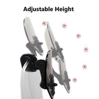 Universal Motorcycle Windshield Extension Clear Grey Plastic Fiber Adjustable Wind Screen Mount