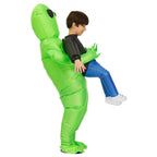 Alien Attack Inflatable Halloween Costume Waterproof Polyester Adult & Kids Sizes with Fan and Battery Holder