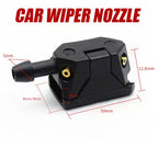 Car Wiper Nozzle Four-Hole Adjustable Spray Black Nylon 2/4/8 Pack for Truck and Car