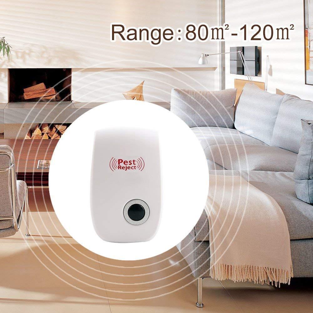 Ultrasonic Pest Repeller 3-Pack Electronic Rodent Insect Repellent Safe for Pets and Children