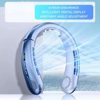 Portable Neck Air Conditioner Cooling Fan Rechargeable Leafless Personal Wearable Fan