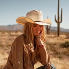 Straw Cowboy Hat Cattleman Crown Ventilated Leather Hatband Silver Gold Accents 4 1/4" Brim 4 1/8" Crown