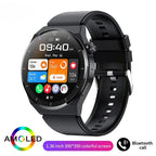 4G Smartwatch with Phone Calls, Touchscreen, Metal Band, Black, 1.39-Inch Display, 2-Day Battery