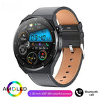 4G Smartwatch with Phone Calls, Touchscreen, Metal Band, Black, 1.39-Inch Display, 2-Day Battery